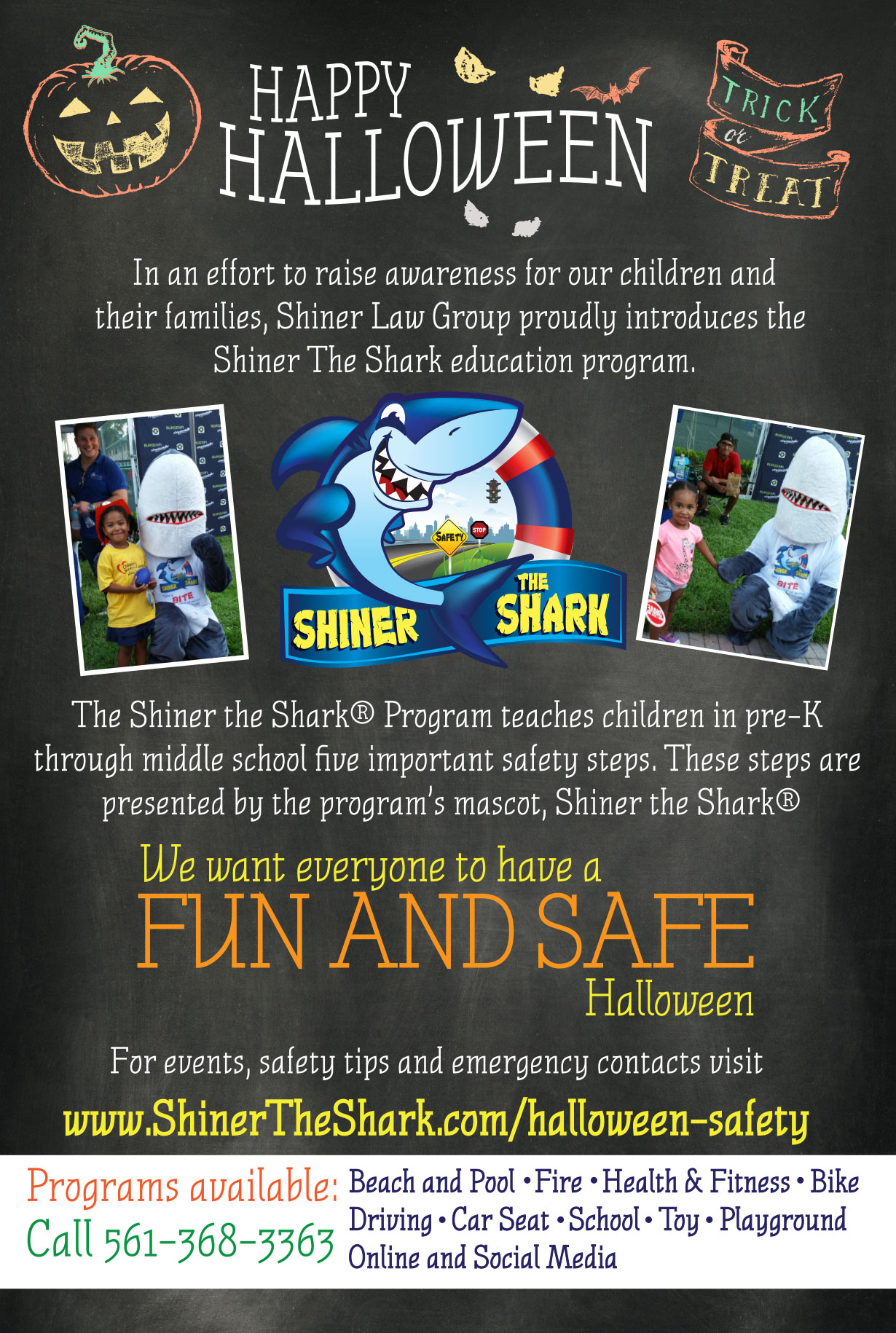Shiner the Shark Halloween Safety
